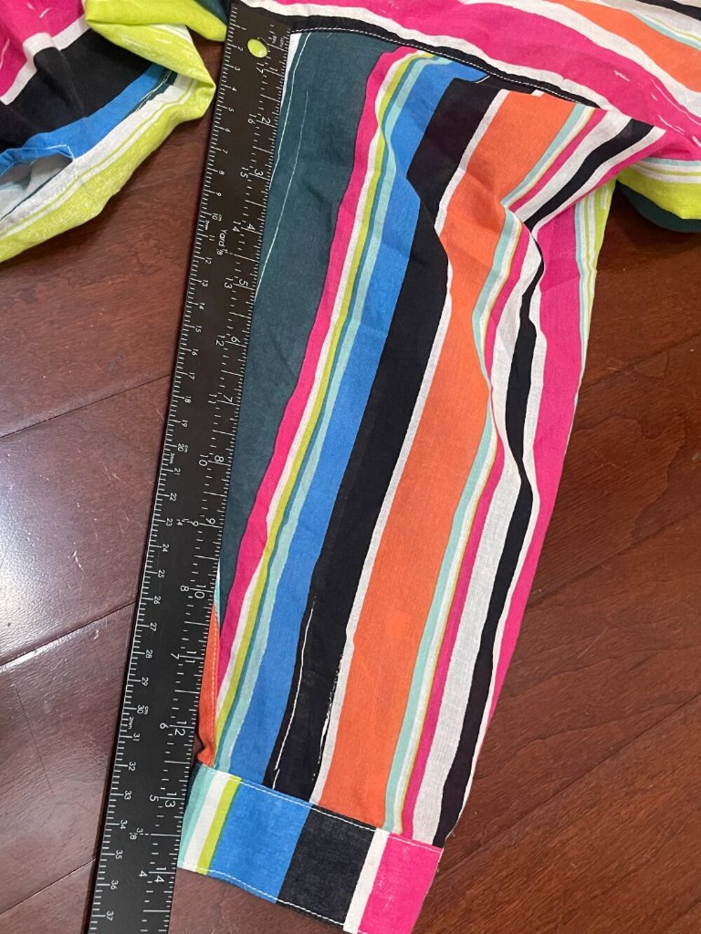 Anne Cole Multi Stripe Boyfriend Swimsuit Cover-Up XL - Picture 7 of 9